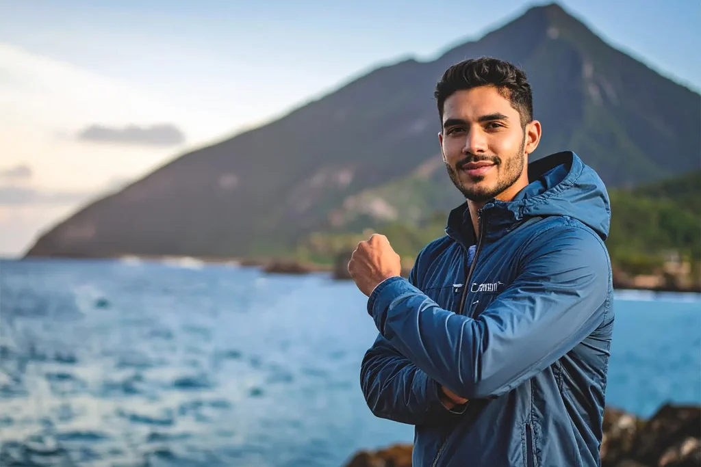 A trainee immersed in the serene beauty of Japan, embodying the harmony of tradition and personal growth