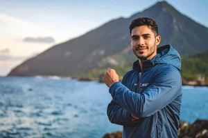 A trainee immersed in the serene beauty of Japan, embodying the harmony of tradition and personal growth